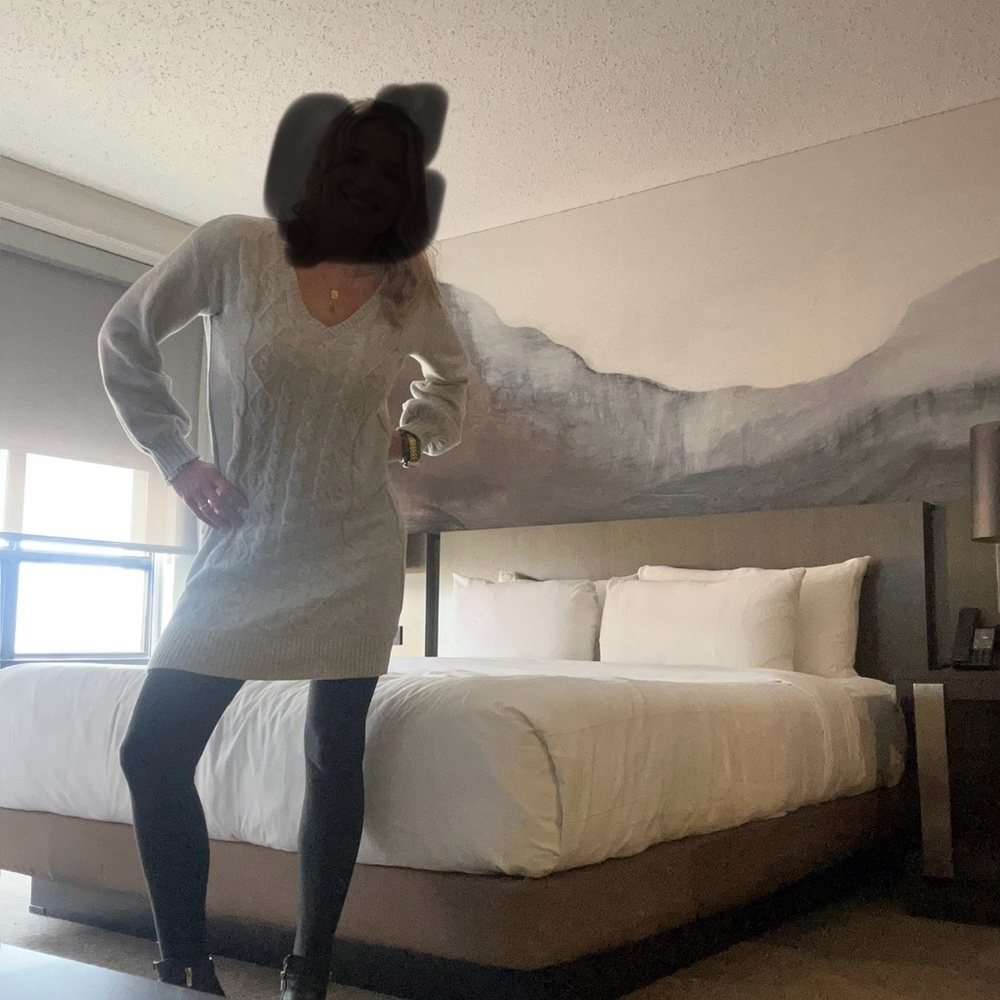 Signature Studio Gray Sweater Dress